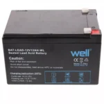 Acumulator plumb acid 12V 12AH borna lata T2 Well