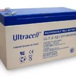 Acumulator plumb acid 12V 7.2AH cu borne late Ultracell UL7.2-12