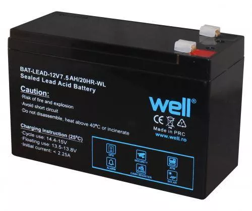 acumulator-plumb-acid-12v-75ah-well Acumulator plumb acid 12V 7.5Ah Well - imagine 1