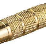 Adaptor aurit RCA tata - RCA tata placat cu aur Goobay