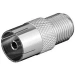 Adaptor coaxial mama la F mama din metal Goobay