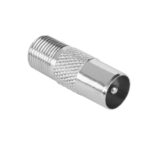 Adaptor coaxial tata la F mama din metal Goobay