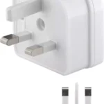 Adaptor UK ANGLIA - EURO 2 pini mama alb Goobay