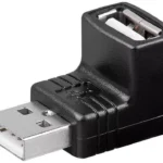 Adaptor USB A tata - A mama 90 grade Goobay