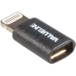 Adaptor USB Lightning tata - micro USB mama negru Valueline