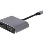 Adaptor USB Type C 3.1 - HDMI 4K 30Hz si VGA 1080p 60Hz Well