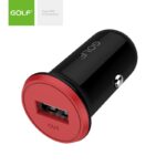 Alimentator Incarcator de la auto 1A 12-24V la 1x USB 1A negru GF-C5 blister Golf
