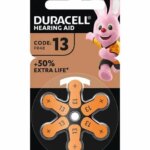 Baterii auditive 13 DURACELL Zinc-Air 1.45V PR48 6buc