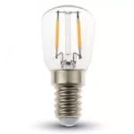 Bec E14 ST26 cu filament LED 2W 6000K alb rece V-TAC