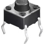 Buton microcontact 4 pini OFF-ON fara retinere 6x6mm buton 1.5mm de la PCB 5mm