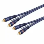Cablu 2x RCA la 2x RCA cu remote 5m OFC dublu ecranat Goobay