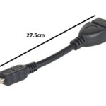 Cablu adaptor OTG miniUSB - USB mama 27.5cm case de marcat tablete telefoane SMART