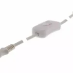 Cablu alimentare corpuri T5 1.5m alb cu intrerupator Well