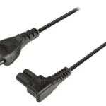 Cablu alimentare priza tata Euro - 2 pini in unghi 3m Valueline