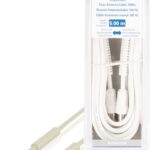 Cablu antena coaxial 100dB coaxial tata - coaxial mama 5m alb Valueline