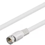 Cablu antena satelit F tata - F tata 10m alb Goobay