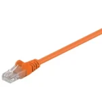 Cablu CAT5e UTP 15m portocaliu patchcord 2x RJ45 CCA neecranat Goobay