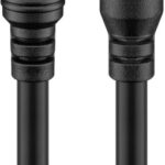 Cablu de extensie alimentare DC 5.5 x 2.5 mm mama-tata 10m cupru 0.5mm negru Goobay