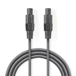 Cablu difuzor 2.5mm SPEAKON 2-pini mama 10m gri Nedis