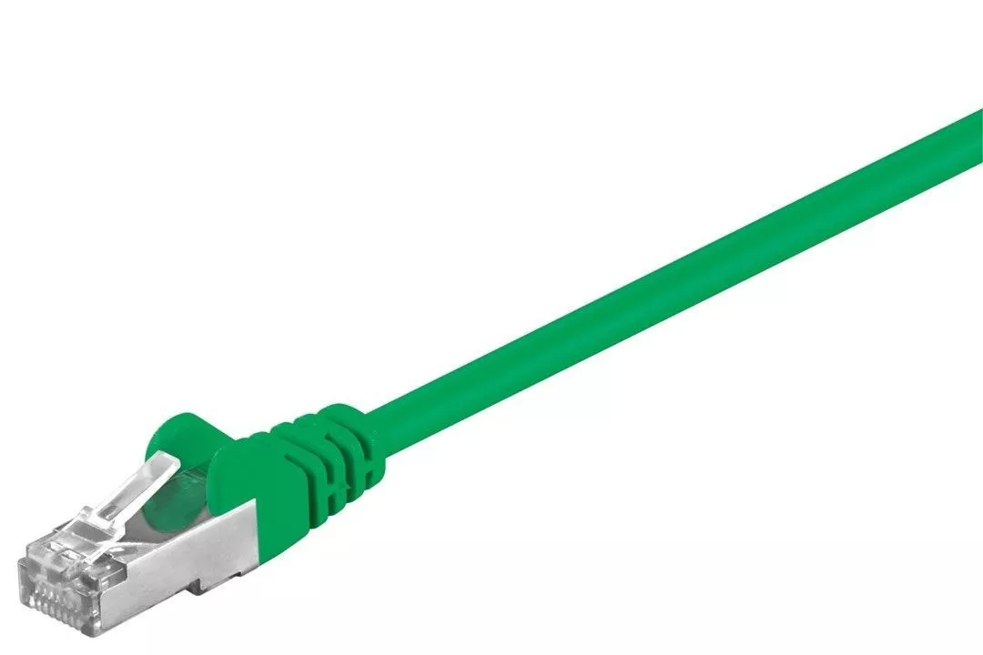 cablu-ftp-verde-cat5e-025m-rj45-rj45-goobay Cablu FTP verde CAT5E 0.25m RJ45-RJ45 Goobay - imagine 1