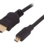 Cablu HDMI 1.4 micro HDMI mufa tata - HDMI mufa tata 1m negru QOLTEC