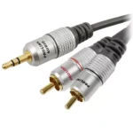 Cablu Jack 3.5 mm mufa tata - RCA mufa tata x2 15m negru PROLINK