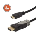 Cablu mini HDMI 3m aurit