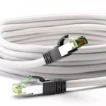 Cablu patchcord Cat8.1 SFTP 0.5m alb PiMF 2000MHz RJ45 cupru Goobay