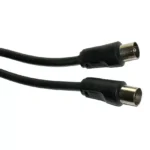 Cablu RF video negru 3m coaxial TV tata-mama