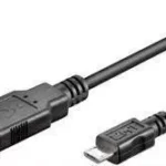 Cablu USB 2.0 - micro USB 0.3m negru Goobay