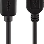 Cablu USB 2.0 USB A soclu - USB A mufa 5m negru fire Cupru Goobay