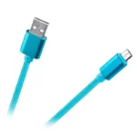 Cablu USB - micro USB 1m NYLON M-LIFE albastru