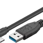 Cablu USB type C unghi 90 grade la USB A 3.0 2m Goobay