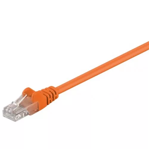 cablu-utp-5m-portocaliu-patchcord-cat5e-2x-rj45-cca-neecranat-goobay Cablu UTP 5m portocaliu patchcord CAT5e 2x RJ45 CCA neecranat Goobay - imagine 1