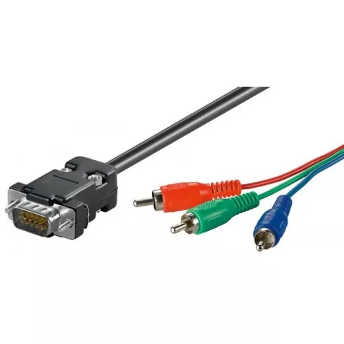 cablu-vga-15pini-tata-la-3x-rca-tata-rgb-2m-goobay Cablu VGA 15pini tata la 3x RCA tata RGB 2m Goobay - imagine 1