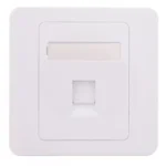 Capac priza RJ45 fara Keystone 1-port alb Well
