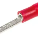 Capat plat 2.95mm 0.26/1.65mm2 crimpat pe cablu izolata rosu TE Connectivity 131443