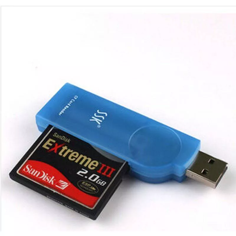 card-reader-usb-20-cf-i-cf-ii-ultra-ii-cf-extreme-cf-extreme-iii-cf-md-ssk-scrs028 Card reader USB 2.0 CF I CF II Ultra II CF Extreme CF Extreme III CF/MD SSK SCRS028 - imagine 1