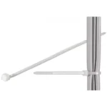 Coliere plastic de strangere cabluri 365x3.5 mm transparent interior-exterior 100buc Goobay