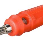 Conector banana tata rosu 4mm cauciuc moale Goobay 11459