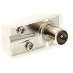 Conector coaxial tata plastic cotit WELL