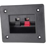 Conector dreptunghiular pentru difuzoare 2 contacte 1 difuzor montare pe panou GNI0239