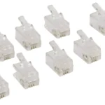 Conector RJ10 tata transparent tip pentru receptor telefon set 10buc VALUELINE