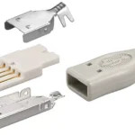 Conector USB A tata cu lipire Goobay