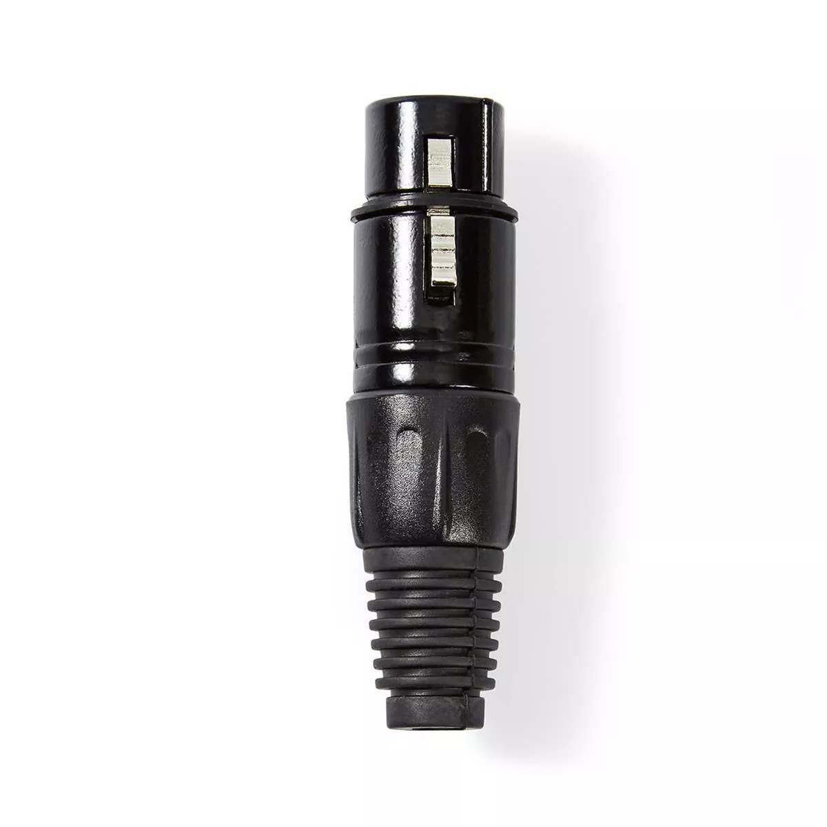 conector-xlr-3-pin-mama-negru-nedis Conector XLR 3-Pin mama negru Nedis - imagine 1