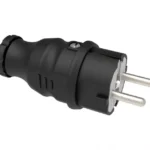 Fisa schuko cauciuc Bemis BK1-1402-2011 2P+E 16A 250V IP44 negru