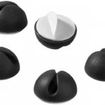 Ghidaj cablu pentru birou 5buc/set negru Goobay