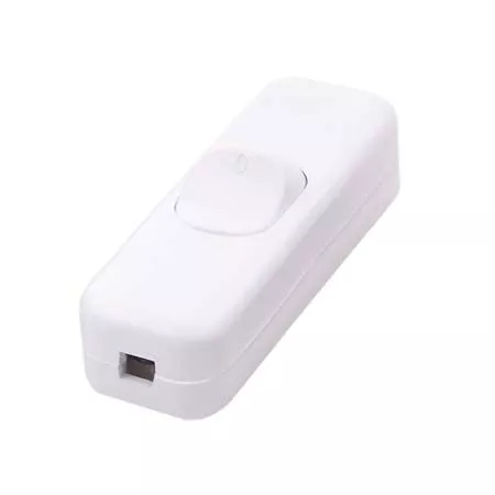 intrerupator-pe-fir-on-off-3a-250v-alb-cu-retinere Intrerupator pe fir ON-OFF 3A 250V alb cu retinere - imagine 1