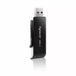 Memorie flash USB 3.2 64GB negru/alb Apacer AH350B AP64GAH350B-1