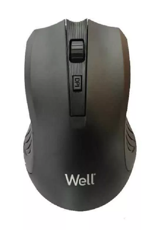 mouse-wireless-well-mw103-negru-usb Mouse wireless Well MW103 negru USB - imagine 1